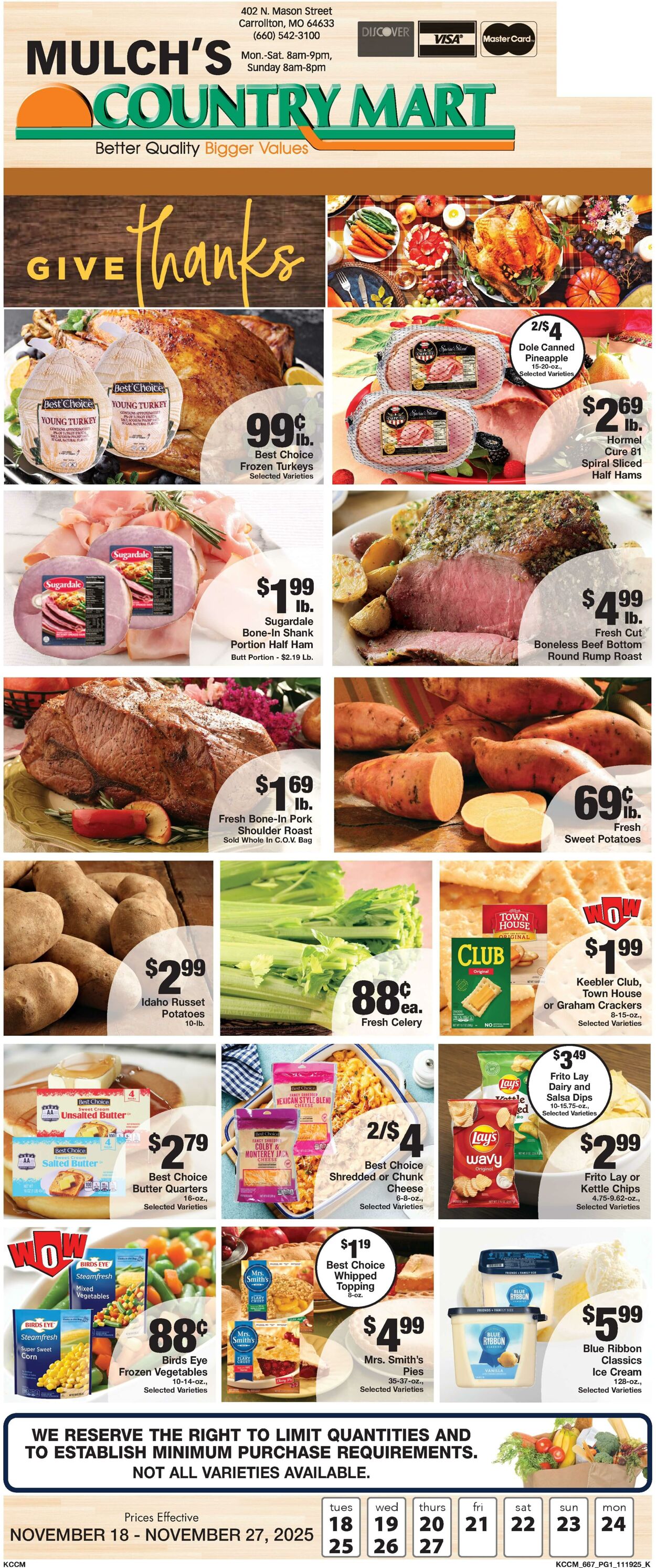 Weekly ad Country Mart 11/18/2025 - 11/24/2025