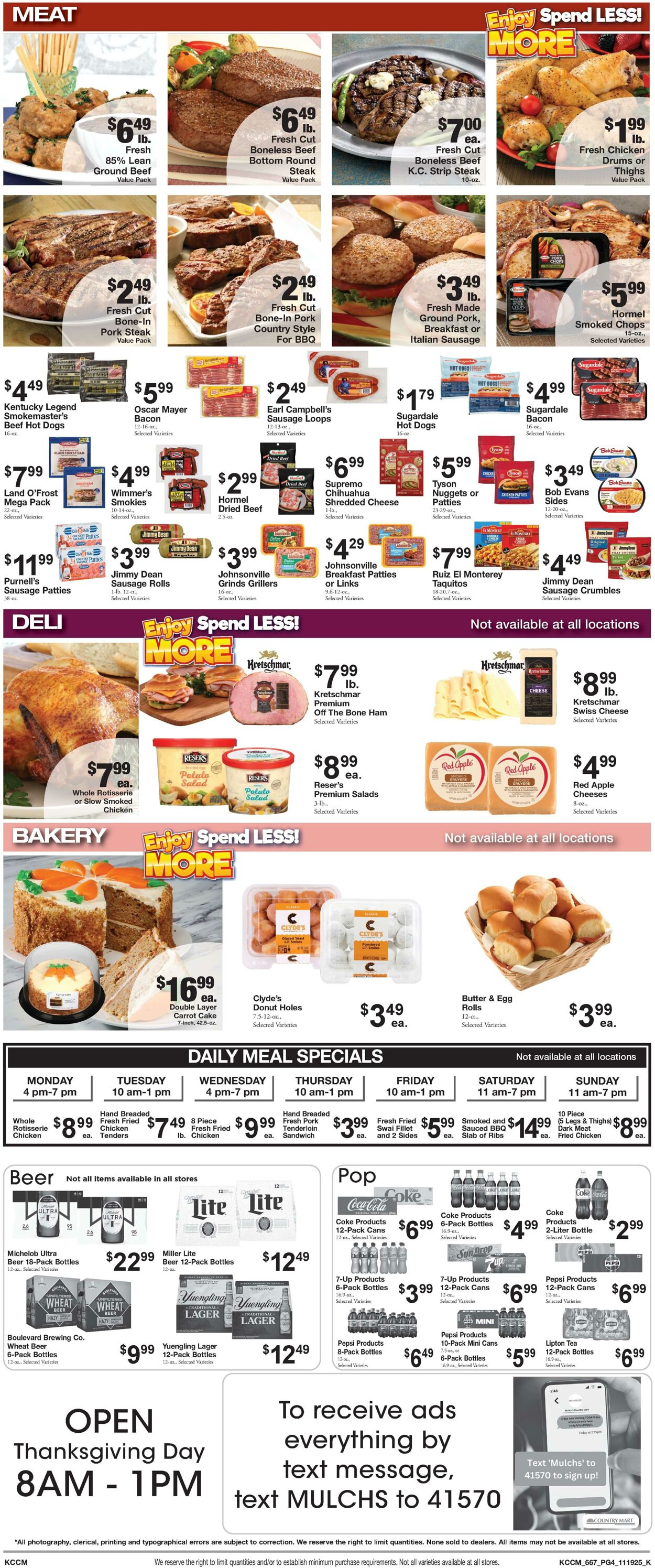 Weekly ad Country Mart 11/18/2025 - 11/24/2025