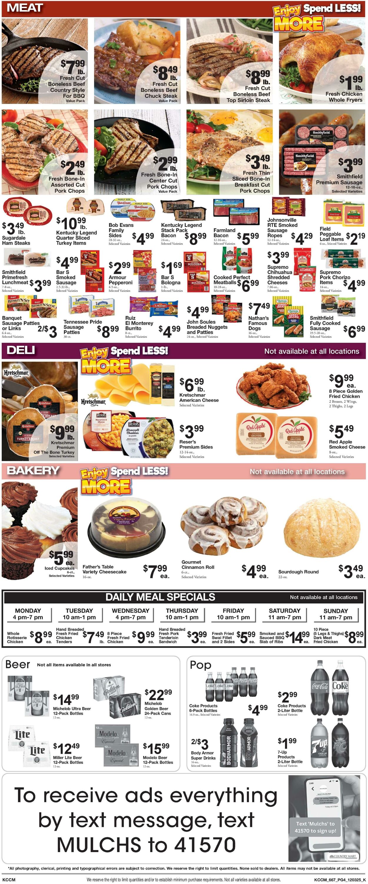 Weekly ad Country Mart 12/02/2025 - 12/08/2025