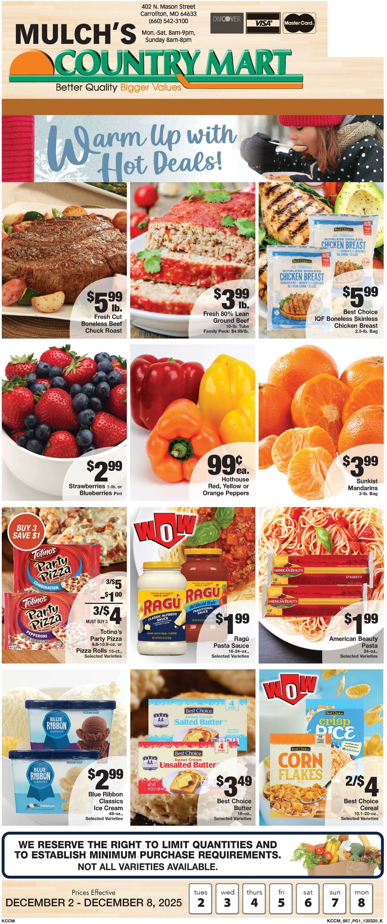 Weekly ad Country Mart 12/02/2025 - 12/08/2025