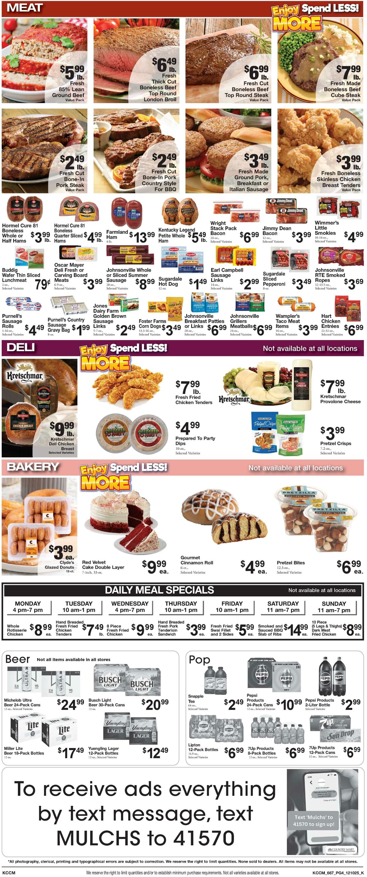 Weekly ad Country Mart 12/09/2025 - 12/15/2025