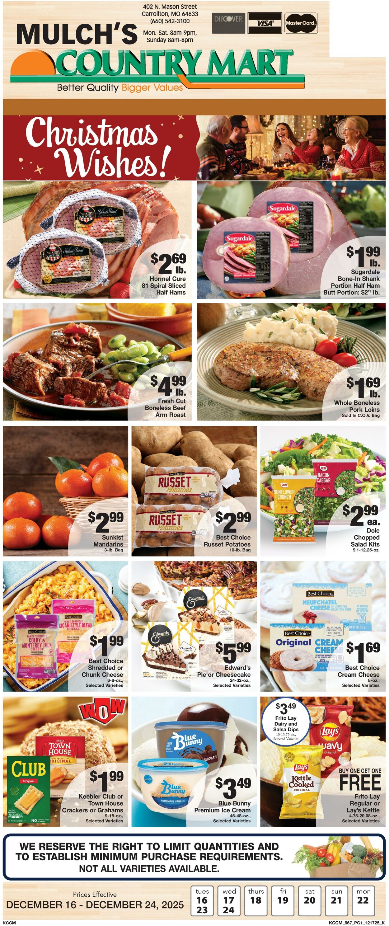 Weekly ad Country Mart 12/16/2025 - 12/22/2025