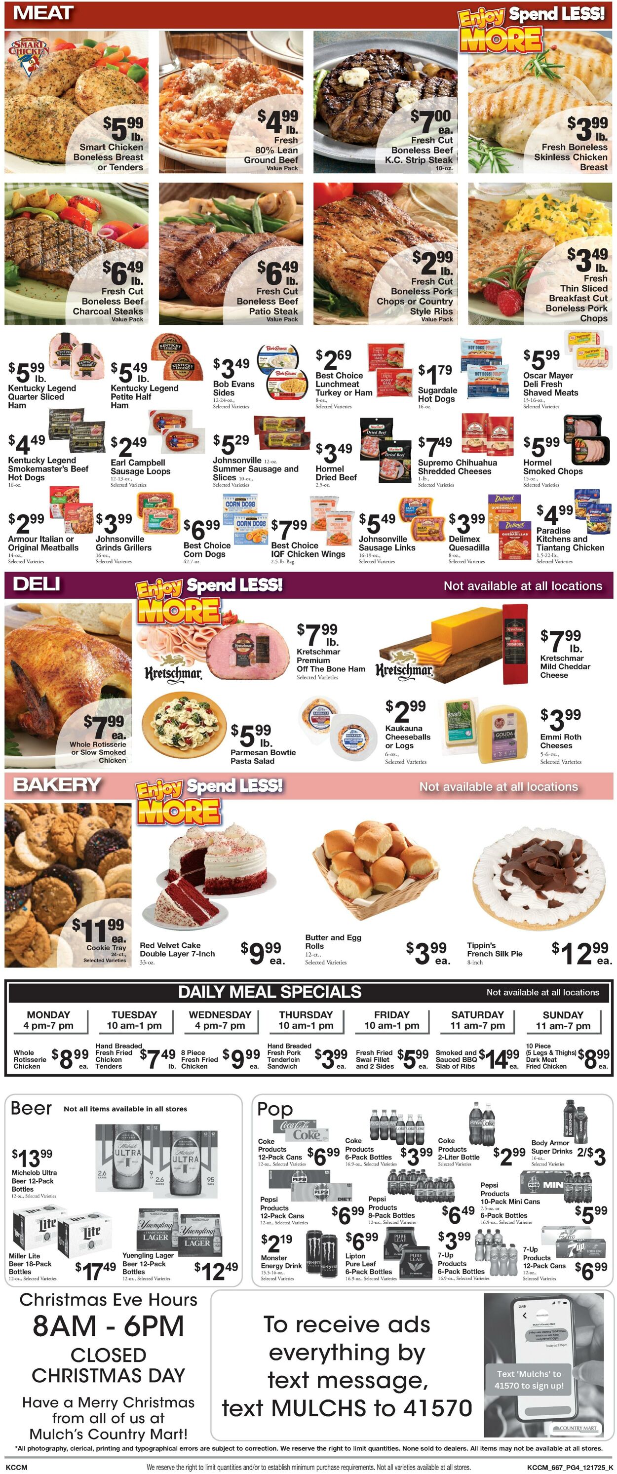Weekly ad Country Mart 12/16/2025 - 12/22/2025