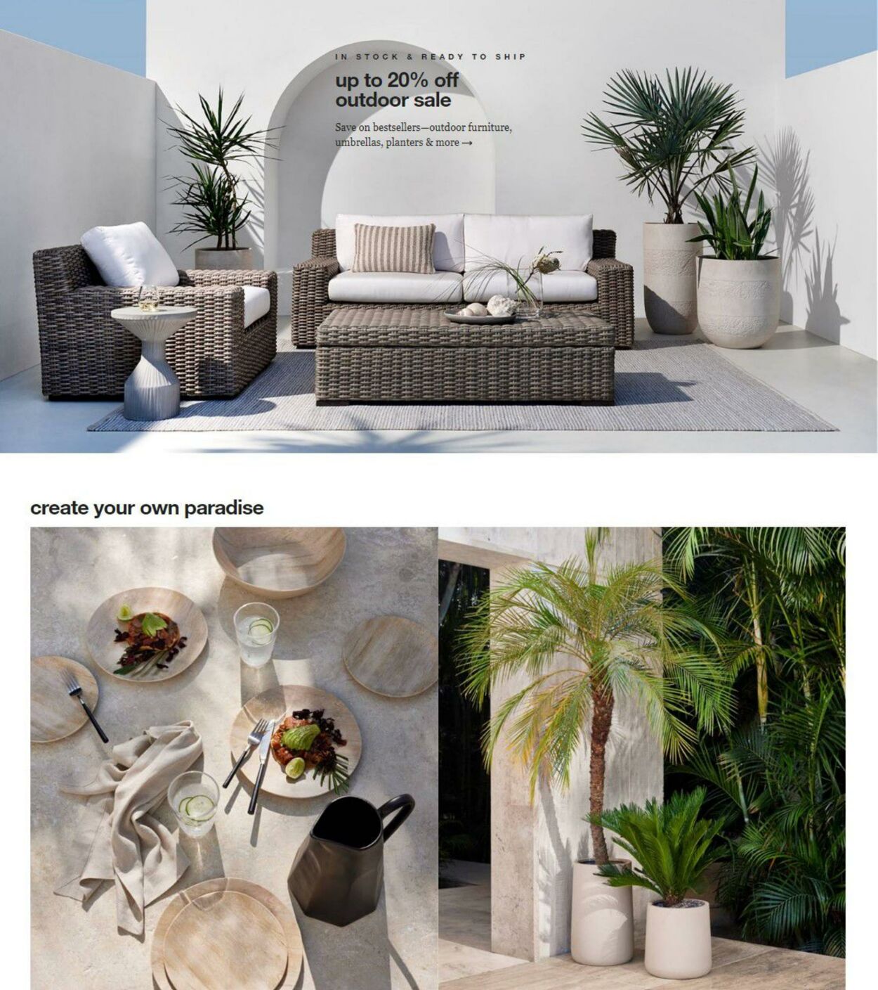 Crate & Barrel Promotional weekly ads