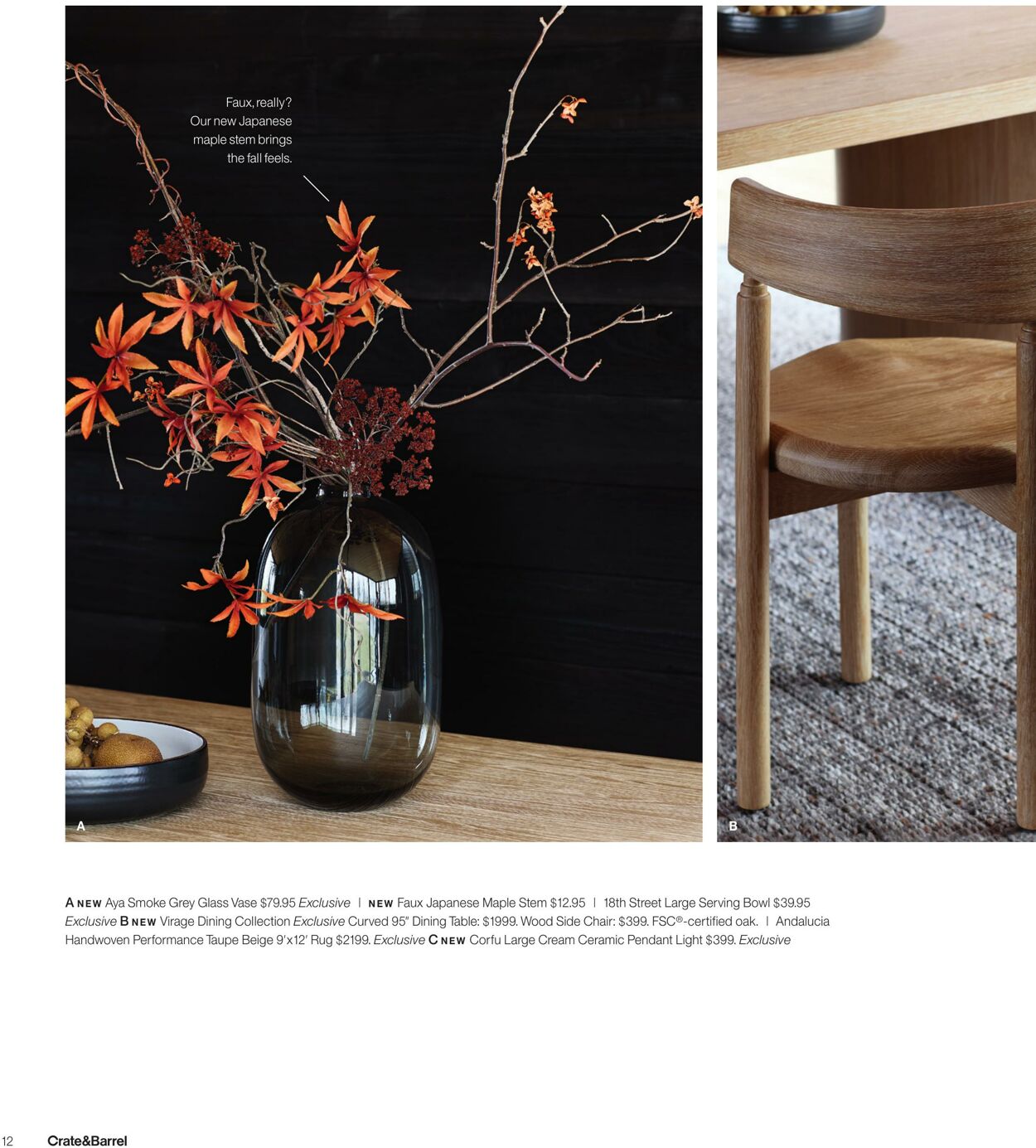 Weekly ad Crate & Barrel 08/28/2024 - 12/28/2024