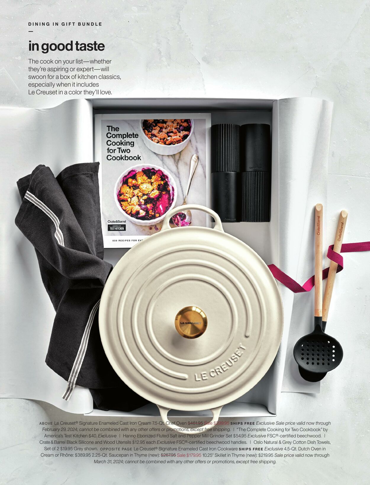 Weekly ad Crate & Barrel 12/04/2023 - 02/29/2024