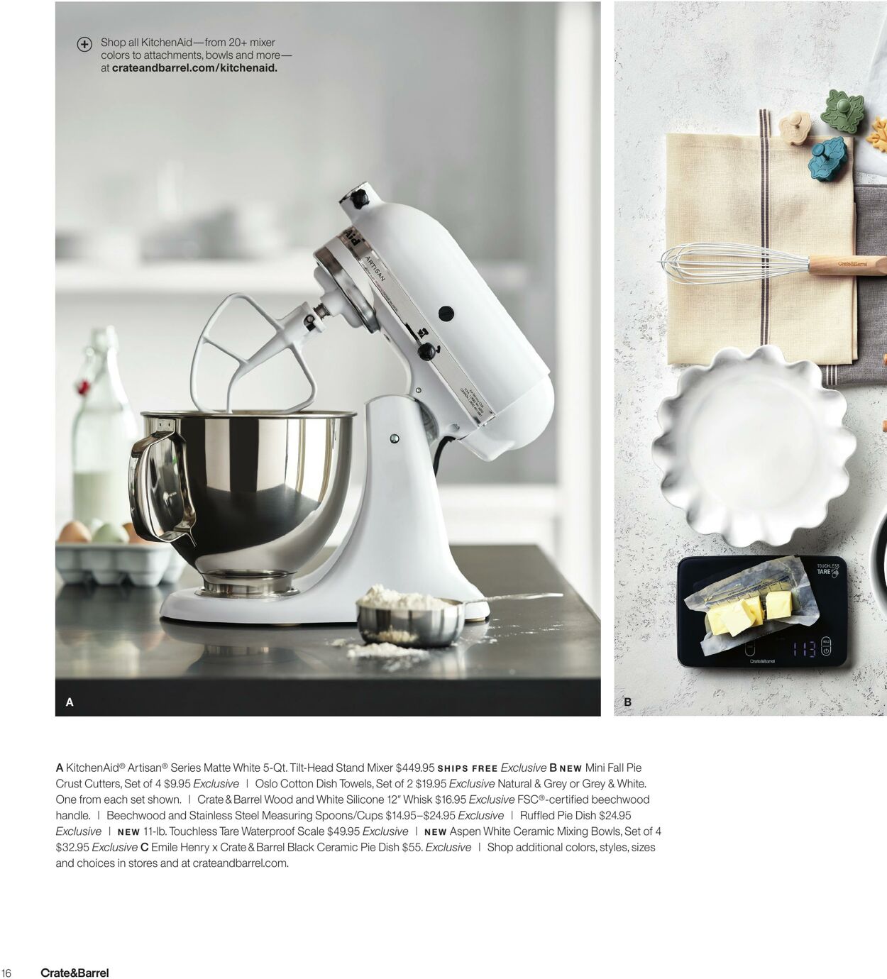 Weekly ad Crate & Barrel 11/01/2023 - 12/31/2023