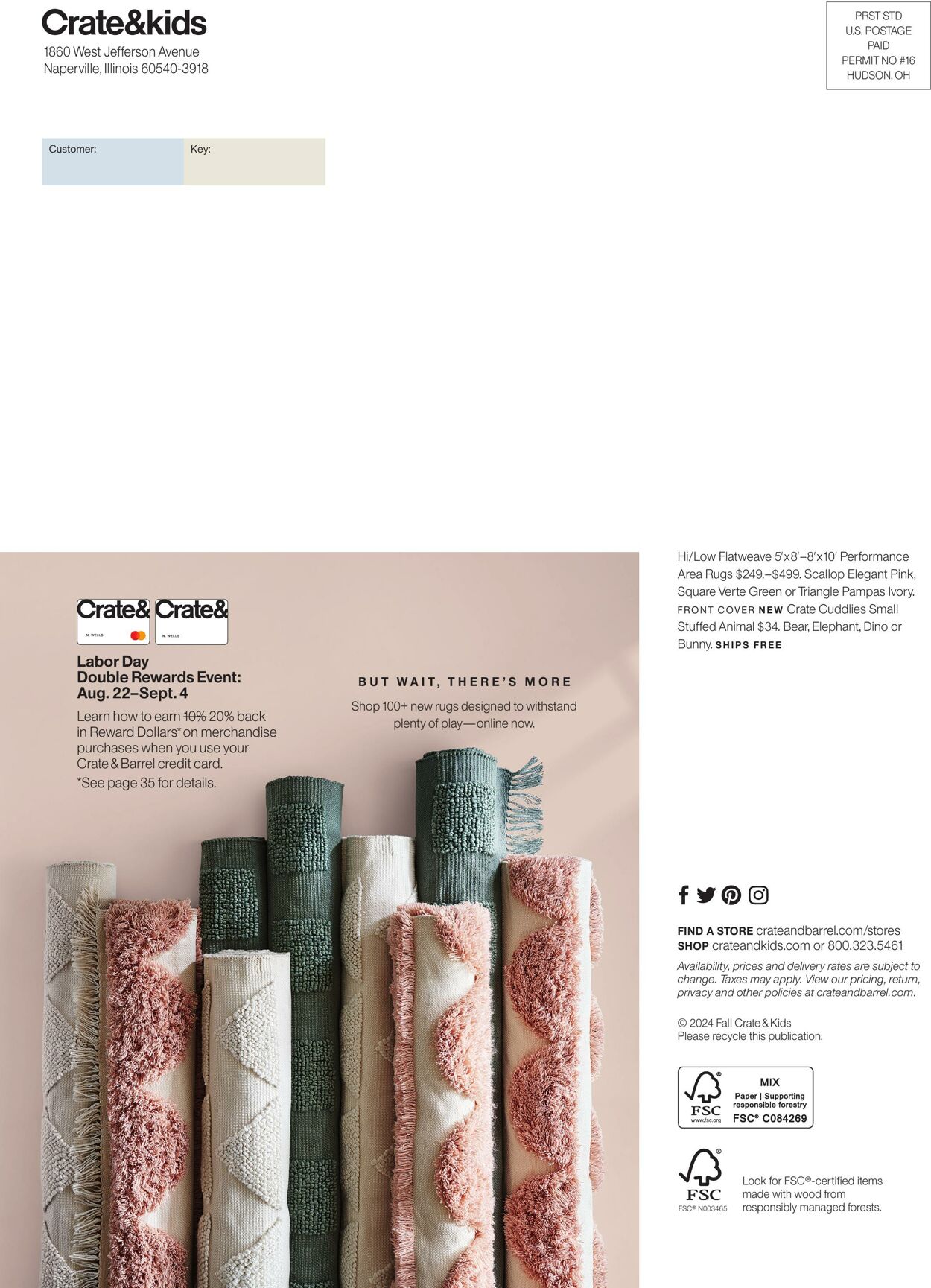 Weekly ad Crate & Barrel 08/28/2024 - 11/28/2024