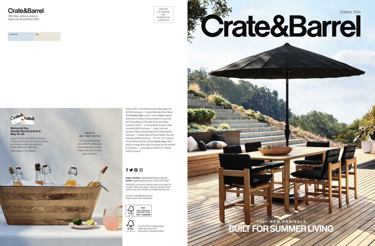 Crate & Barrel Promotional weekly ads