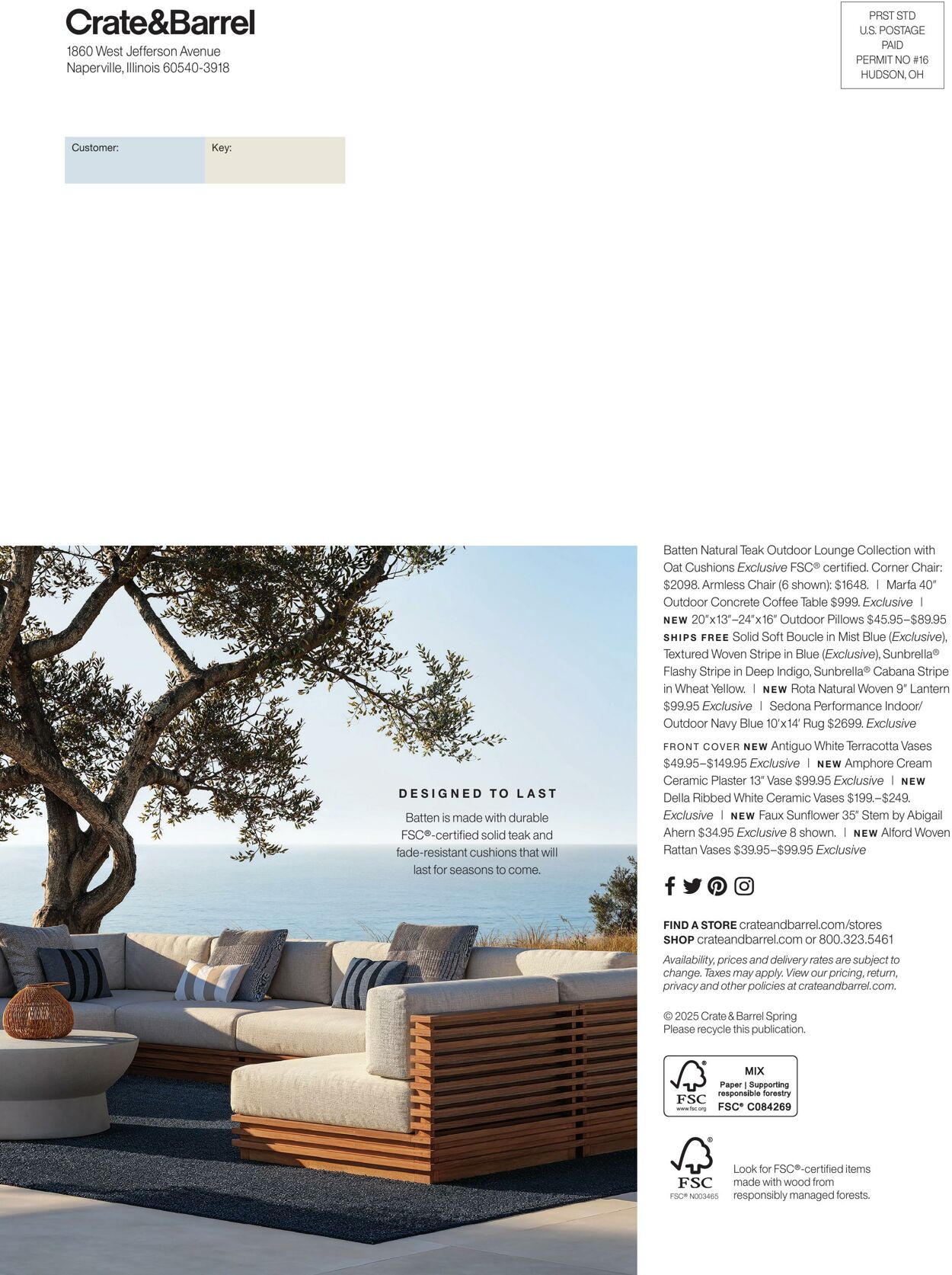 Weekly ad Crate & Barrel 04/16/2025 - 04/30/2025
