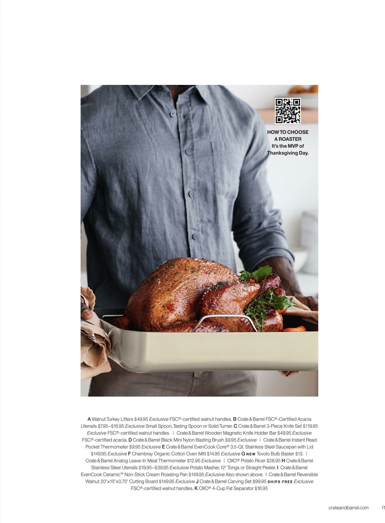 Weekly ad Crate & Barrel 11/04/2024 - 01/01/2025