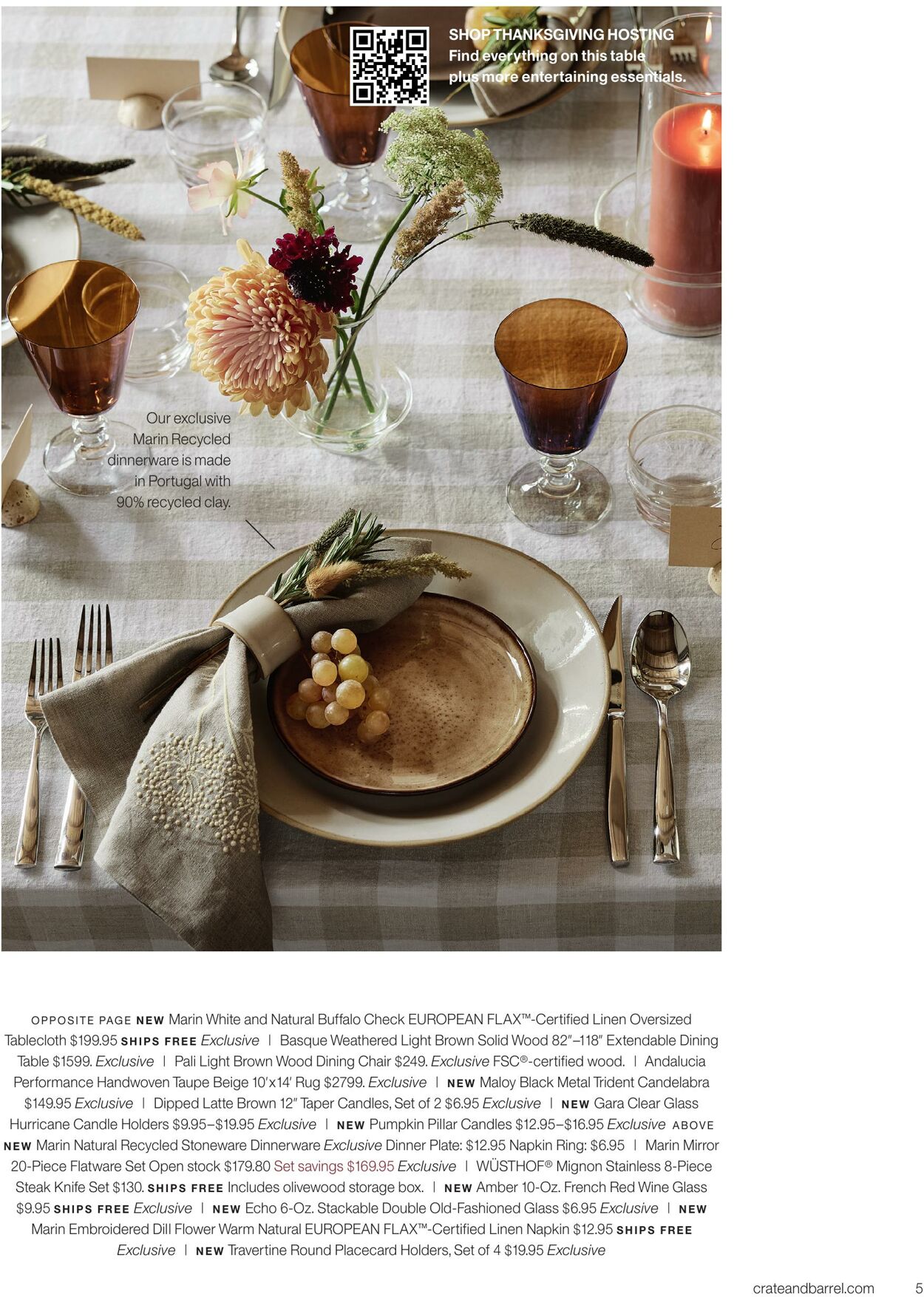 Weekly ad Crate & Barrel 11/04/2024 - 01/01/2025