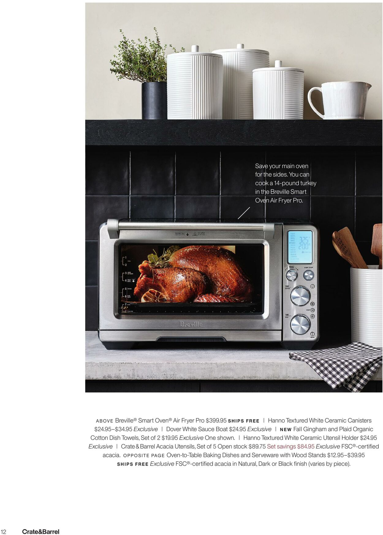 Weekly ad Crate & Barrel 11/04/2024 - 01/01/2025