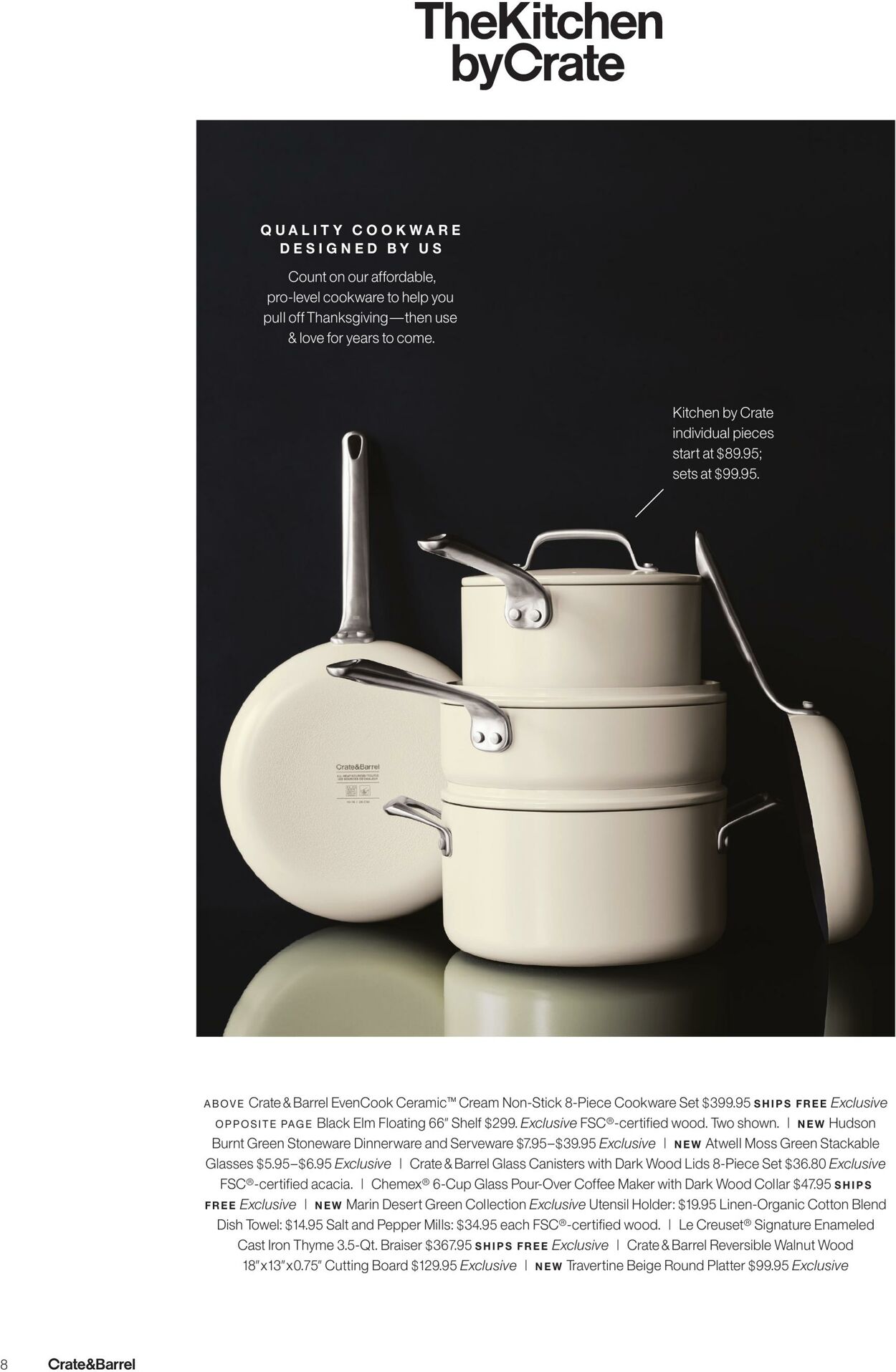 Weekly ad Crate & Barrel 11/04/2024 - 01/01/2025