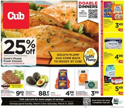 Weekly ad Cub Foods 03/05/2023 - 03/11/2023