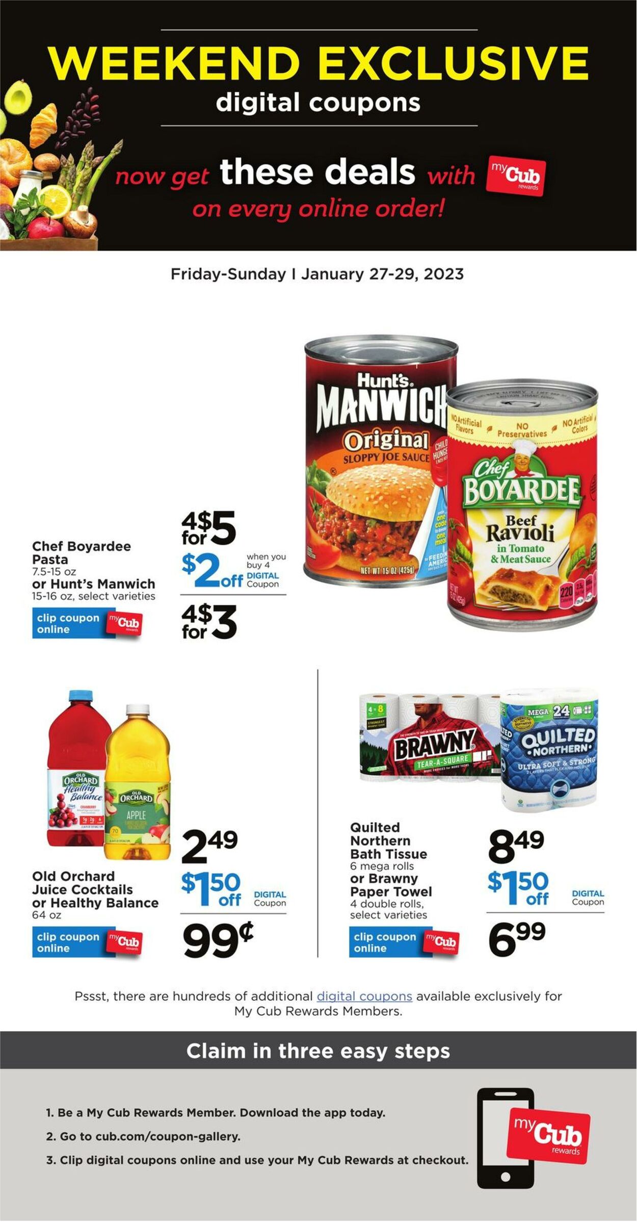 Weekly ad Cub Foods 01/27/2023 - 01/29/2023