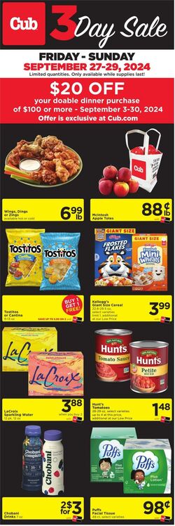 Weekly ad Cub Foods 10/27/2024 - 11/02/2024