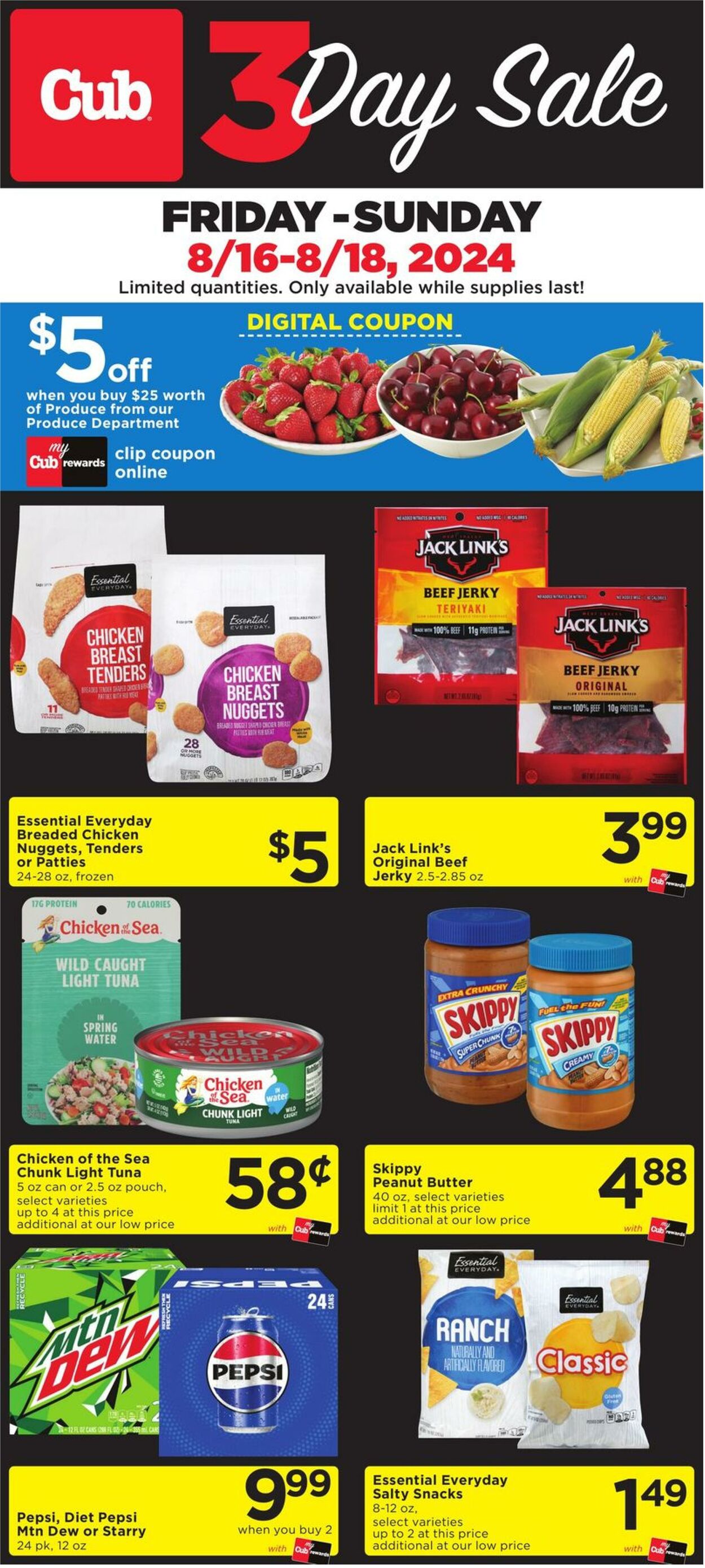 Weekly ad Cub Foods 08/16/2024 - 08/18/2024