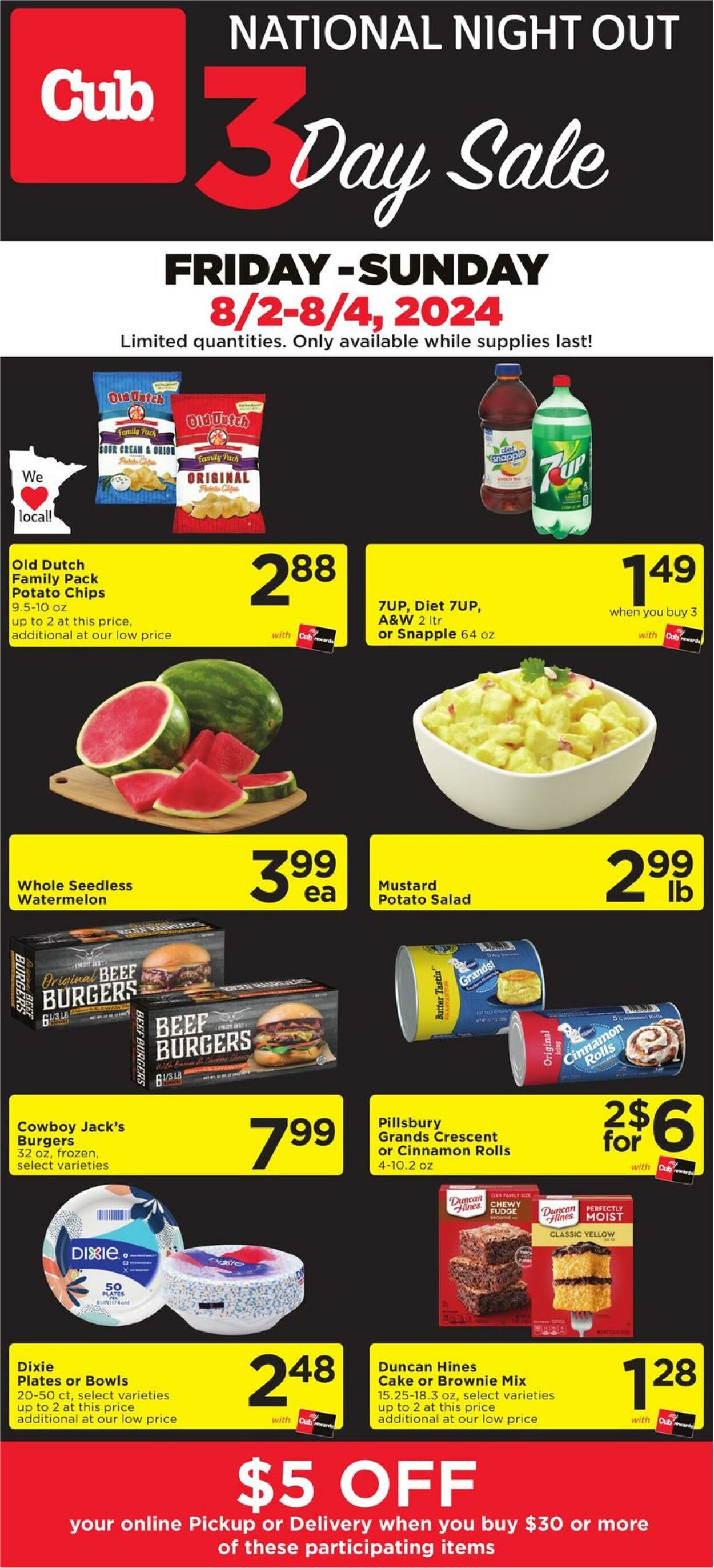 Weekly ad Cub Foods 08/02/2024 - 08/04/2024