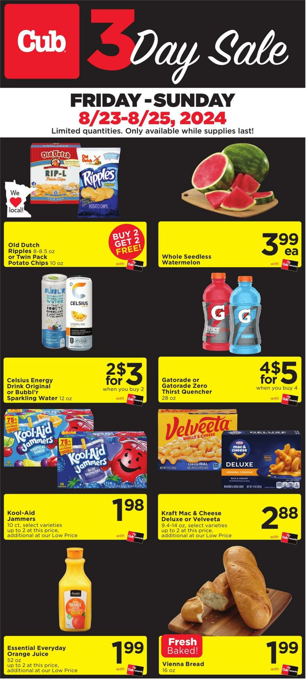 Weekly ad Cub Foods 08/23/2024 - 08/25/2024