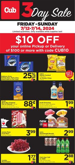 Weekly ad Cub Foods 07/12/2024 - 07/14/2024