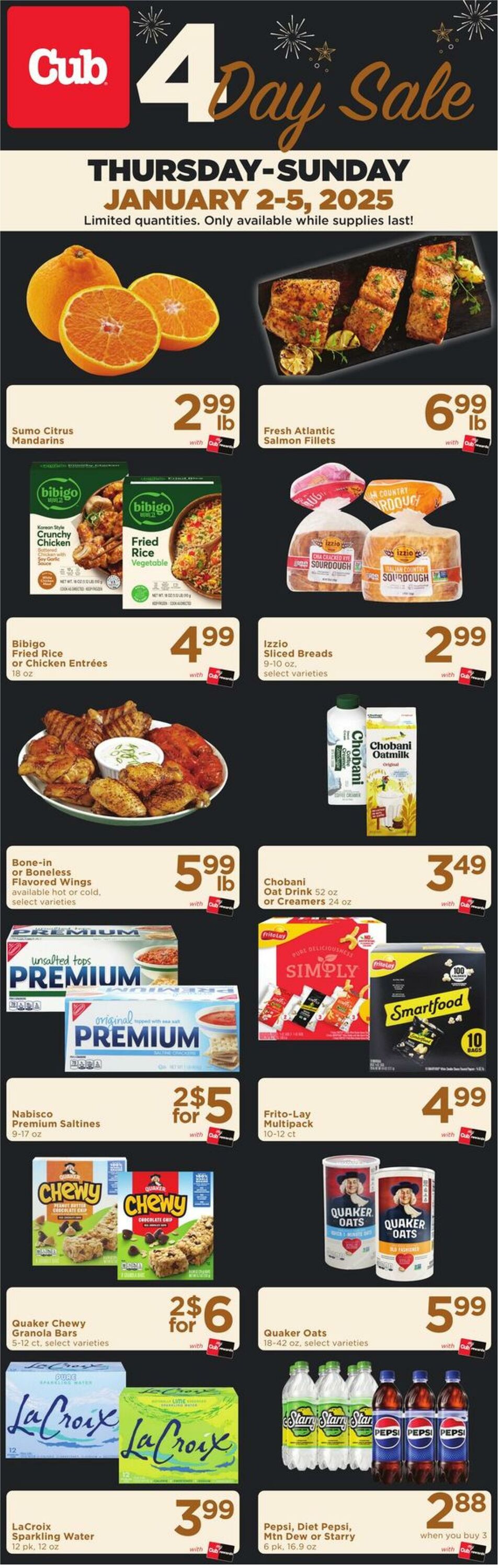 Weekly ad Cub Foods 01/02/2025 - 01/05/2025