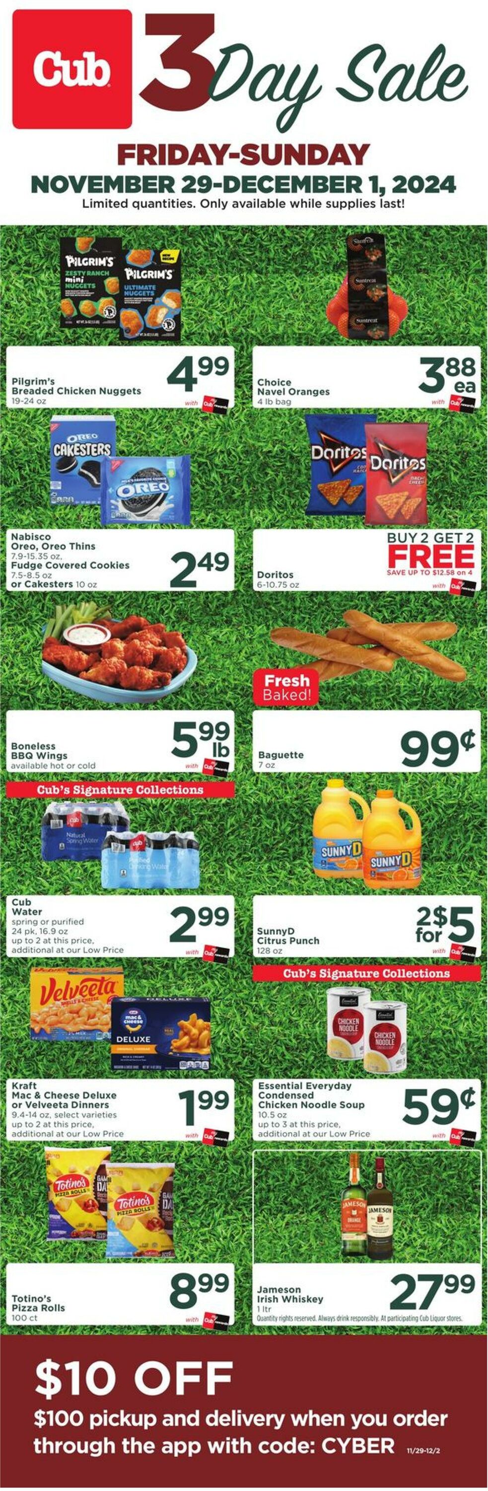 Weekly ad Cub Foods 11/29/2024 - 12/01/2024