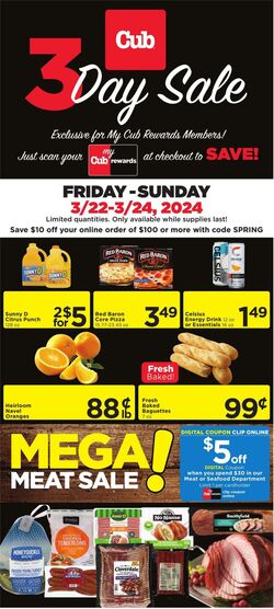 Weekly ad Cub Foods 03/22/2024 - 03/24/2024