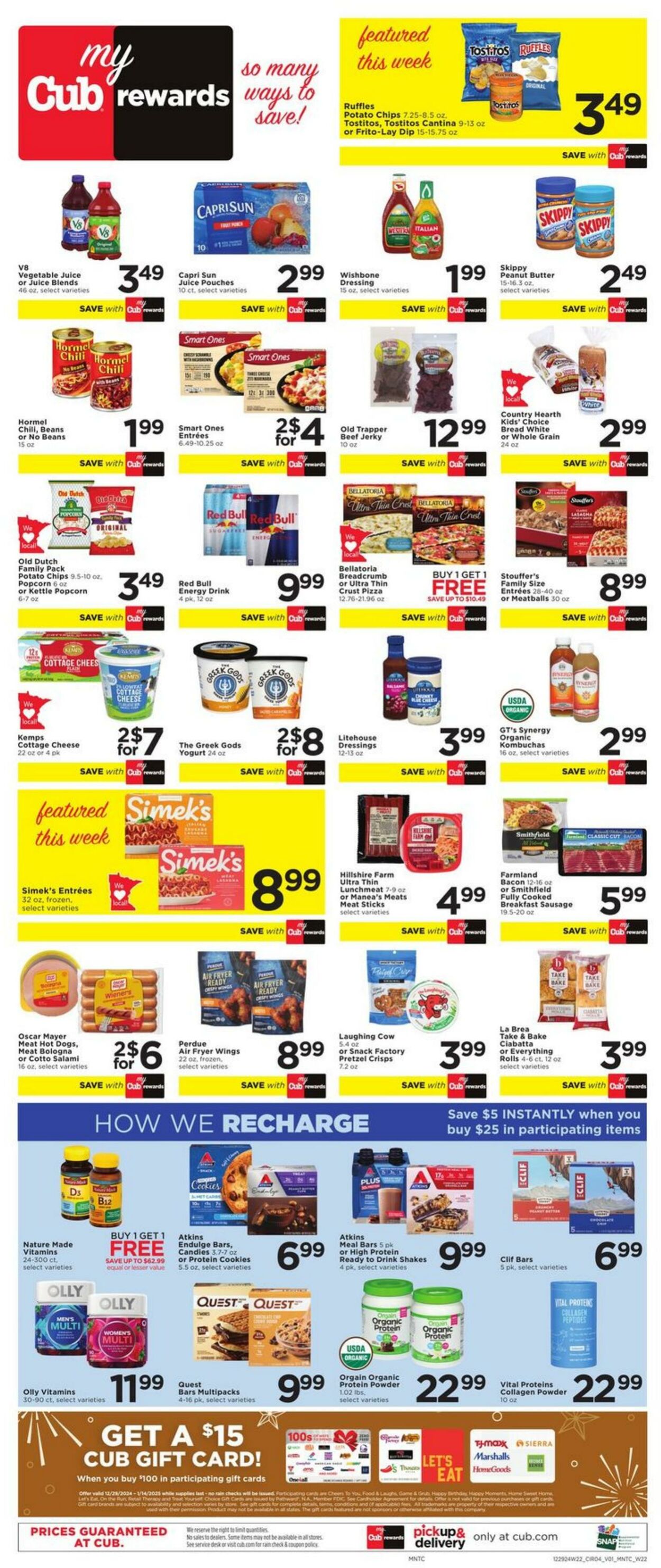 Weekly ad Cub Foods 12/29/2024 - 01/04/2025