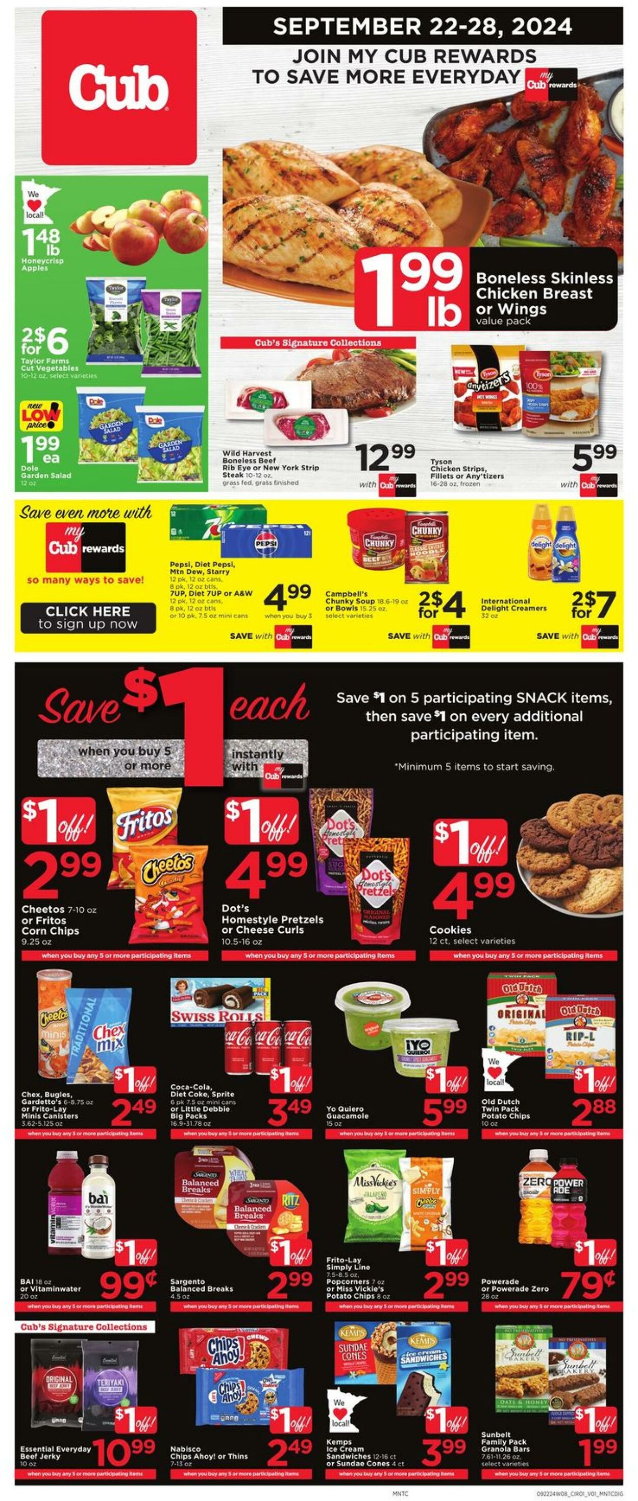 Weekly ad Cub Foods 09/22/2024 - 09/28/2024