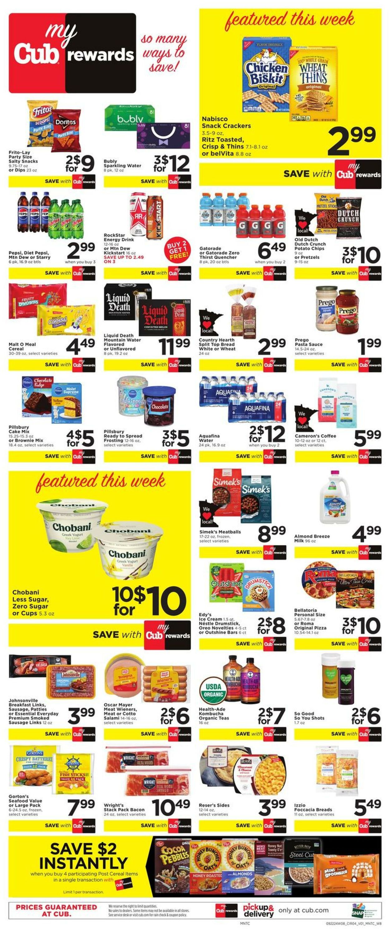 Weekly ad Cub Foods 09/22/2024 - 09/28/2024