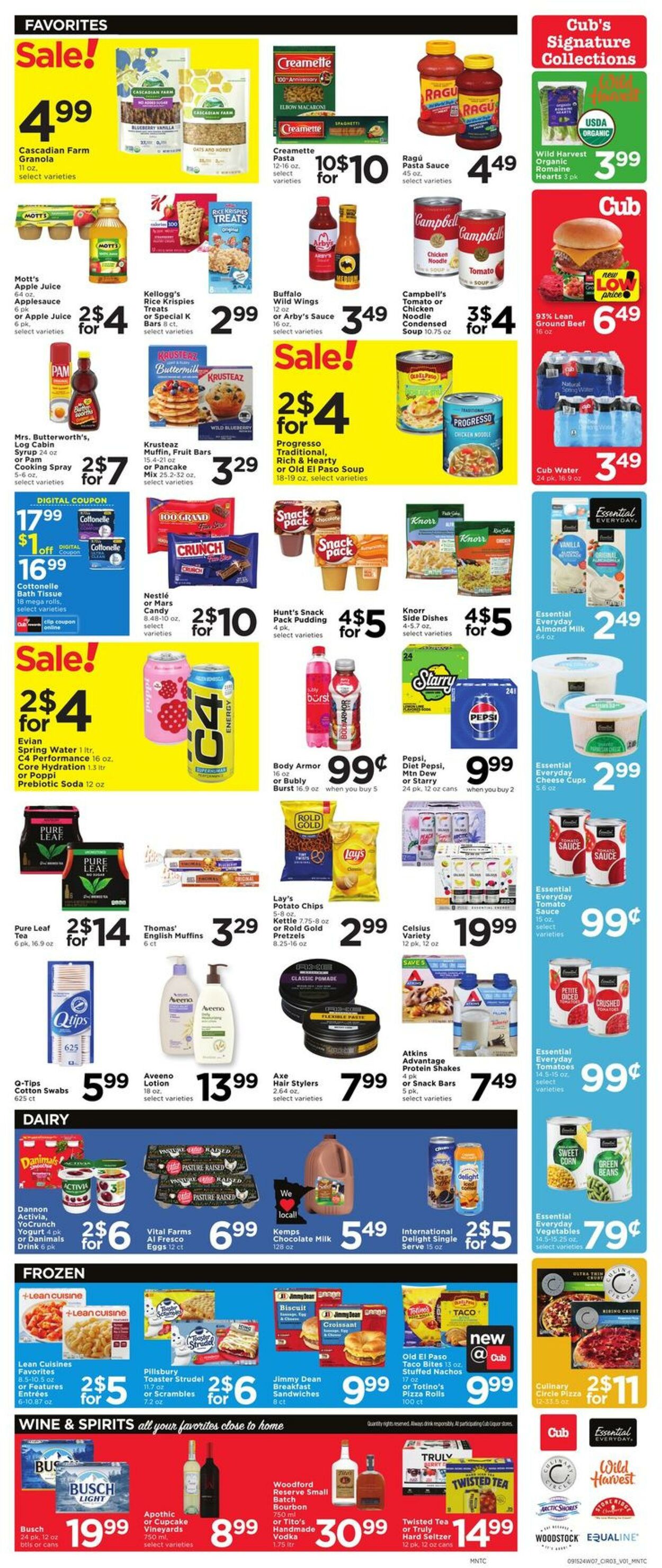 Weekly ad Cub Foods 09/15/2024 - 09/21/2024