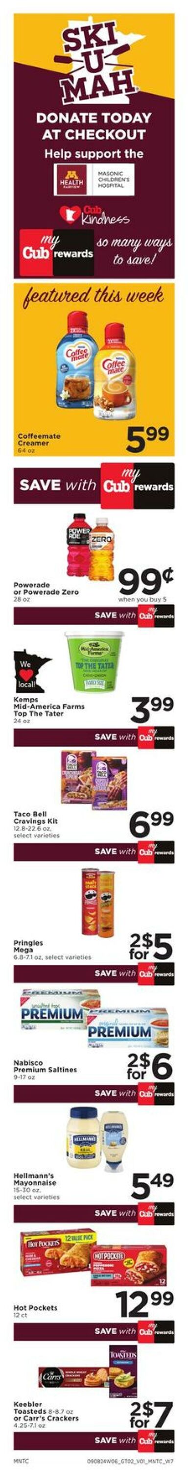 Weekly ad Cub Foods 09/15/2024 - 09/21/2024