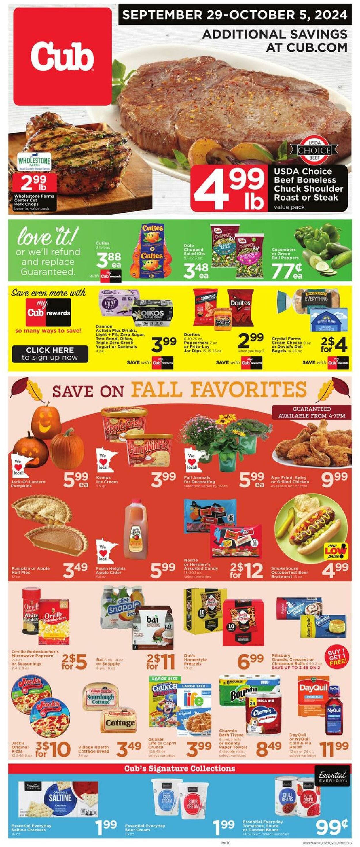 Weekly ad Cub Foods 09/29/2024 - 10/05/2024