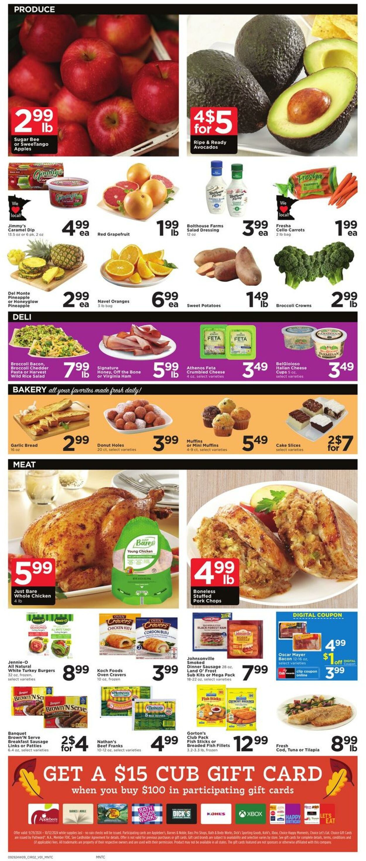 Weekly ad Cub Foods 09/29/2024 - 10/05/2024