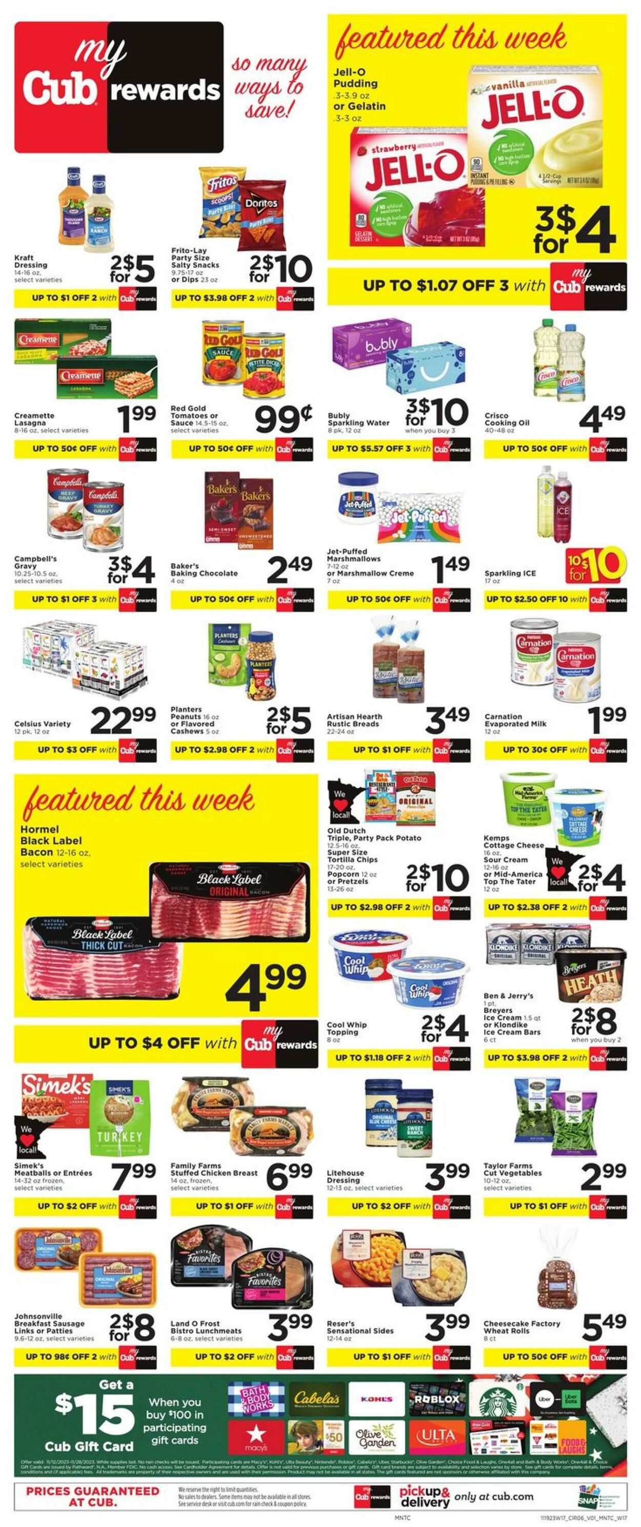 Weekly ad Cub Foods 11/19/2023 - 11/25/2023