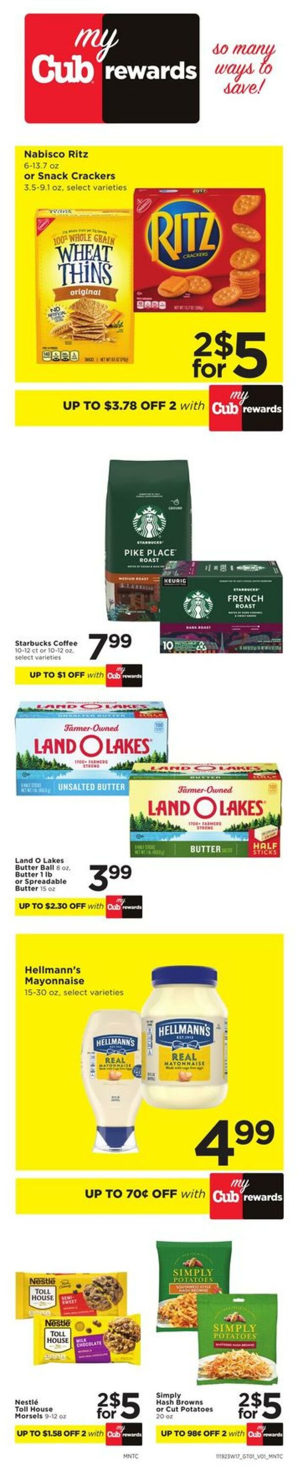 Weekly ad Cub Foods 11/19/2023 - 11/25/2023