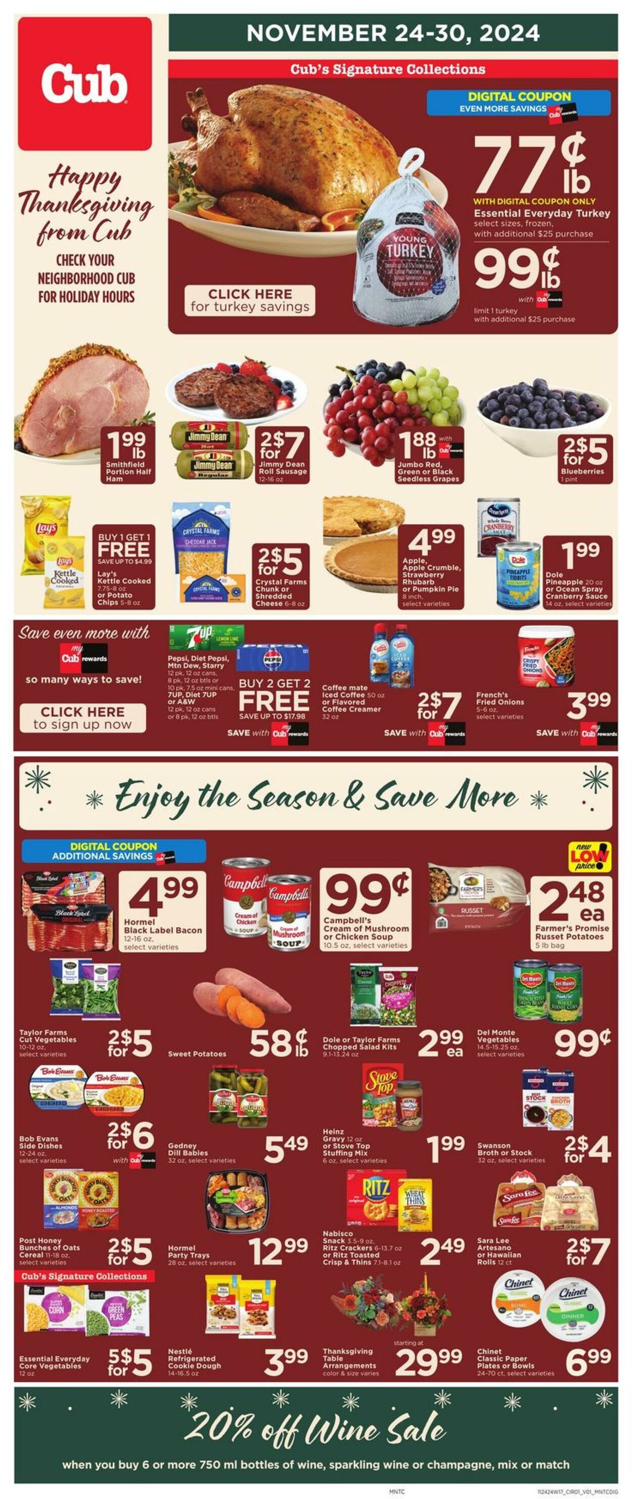 Weekly ad Cub Foods 11/24/2024 - 11/30/2024