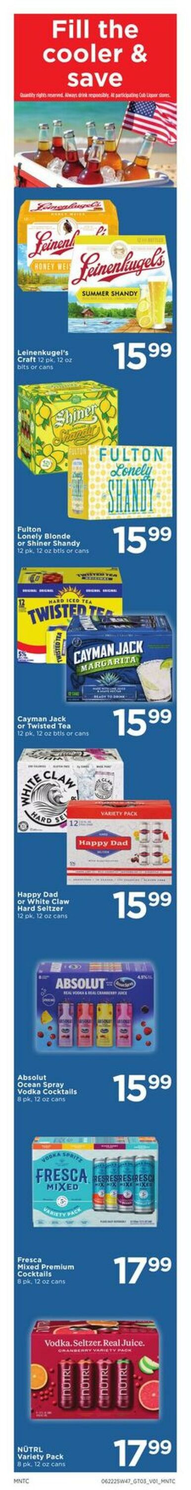 Weekly ad Cub Foods 06/22/2025 - 06/28/2025