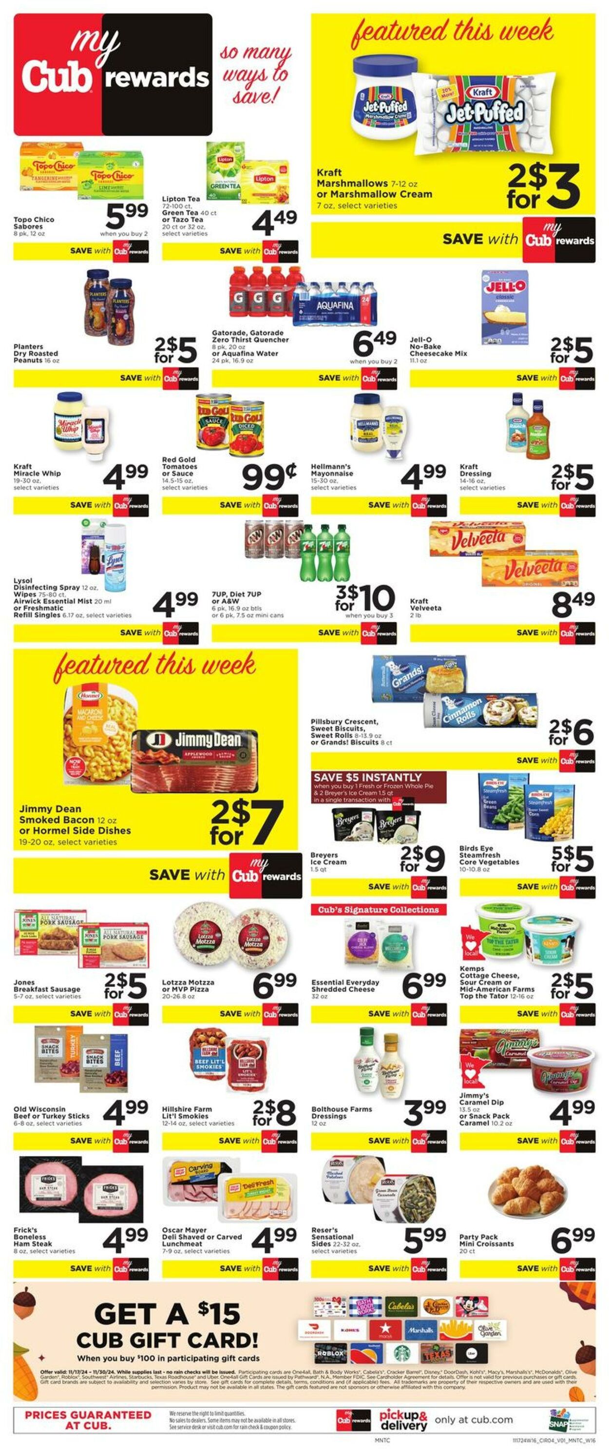 Weekly ad Cub Foods 11/17/2024 - 11/23/2024