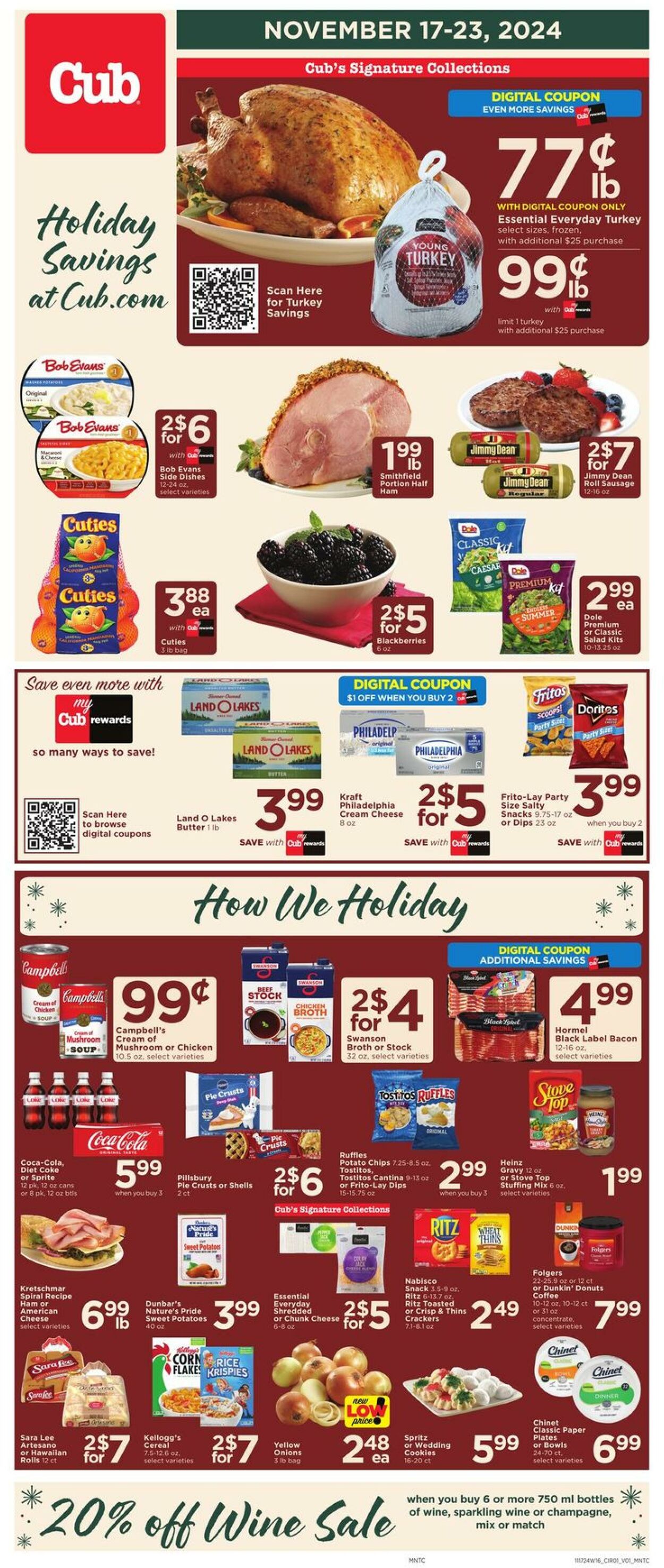 Weekly ad Cub Foods 11/17/2024 - 11/23/2024