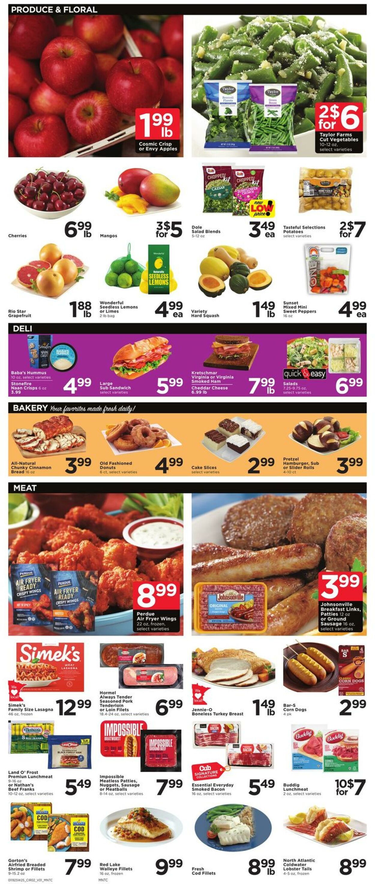 Weekly ad Cub Foods 01/19/2025 - 01/25/2025