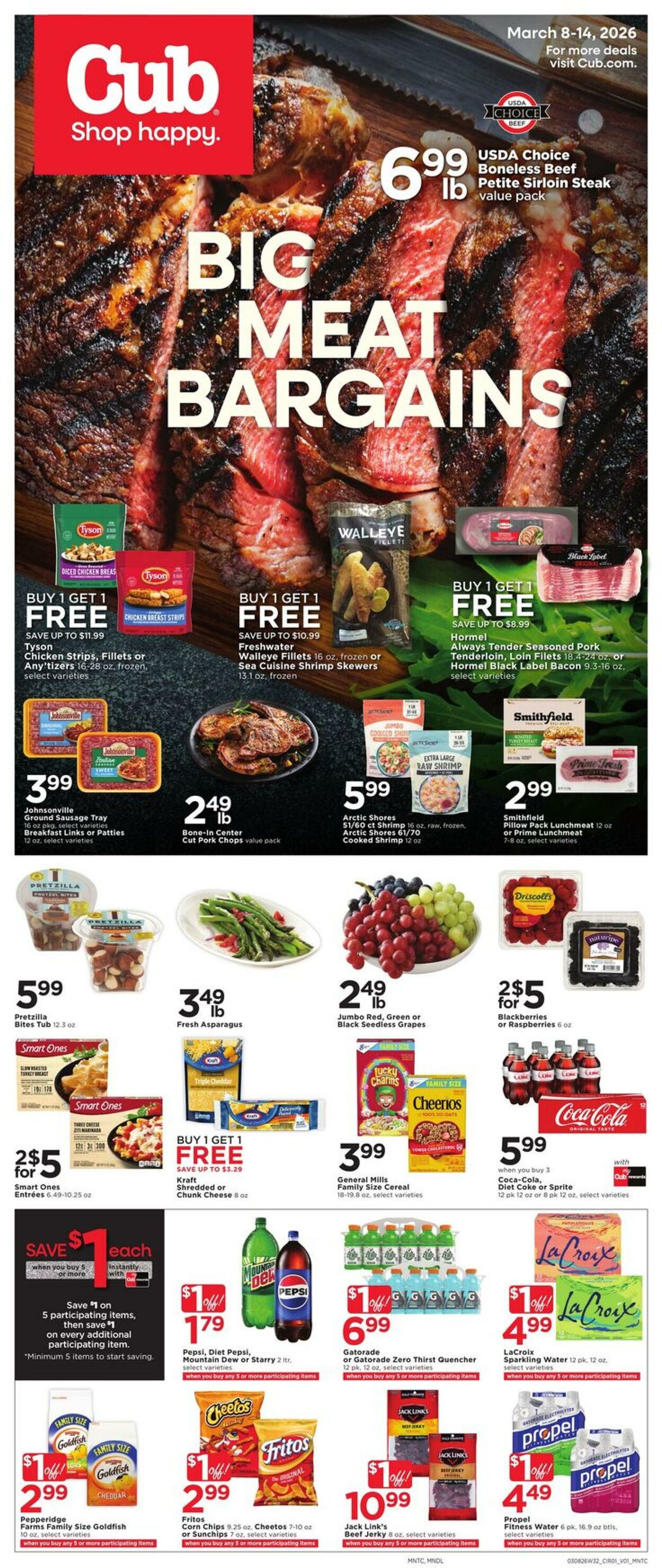 Weekly ad Cub Foods 03/08/2026 - 03/14/2026