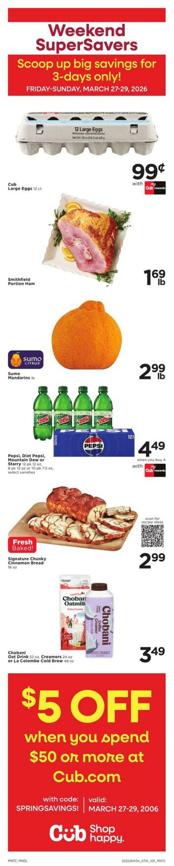 Weekly ad Cub Foods 03/22/2026 - 03/28/2026