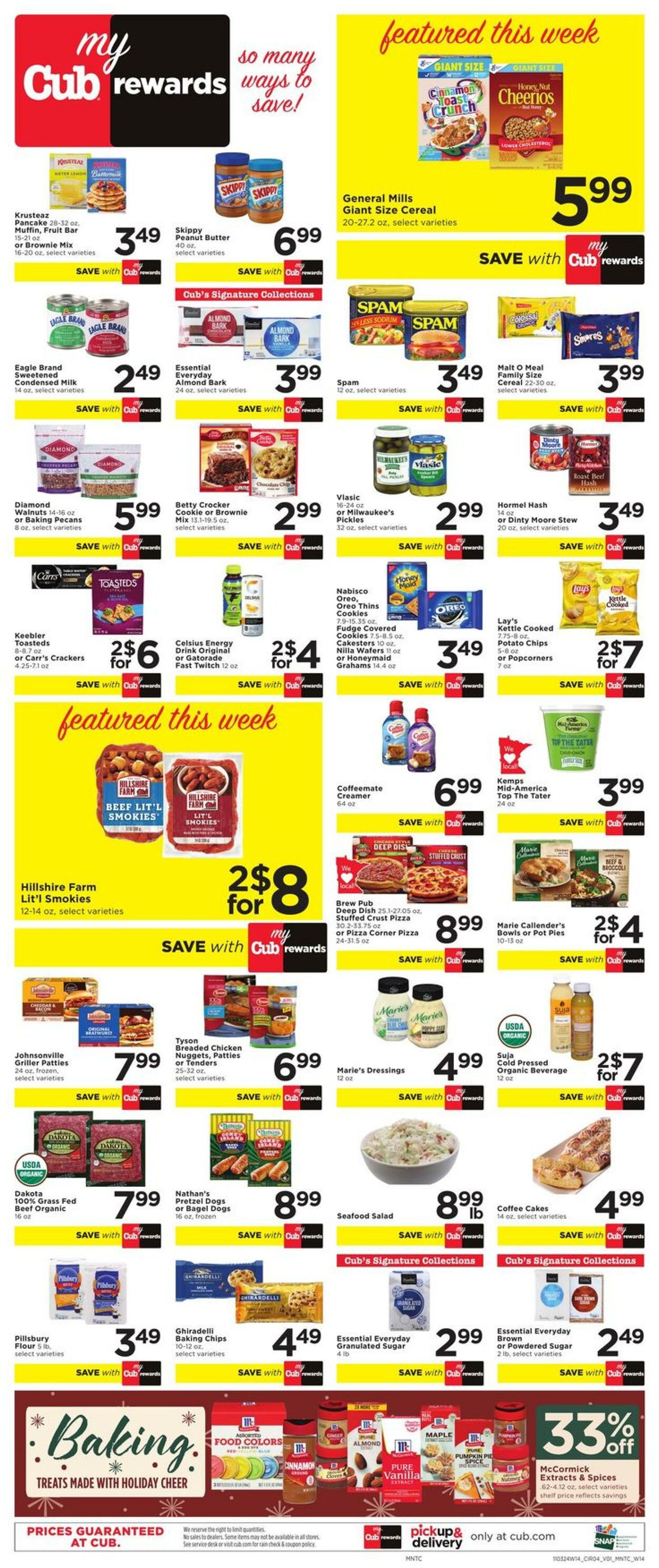 Weekly ad Cub Foods 11/03/2024 - 11/09/2024