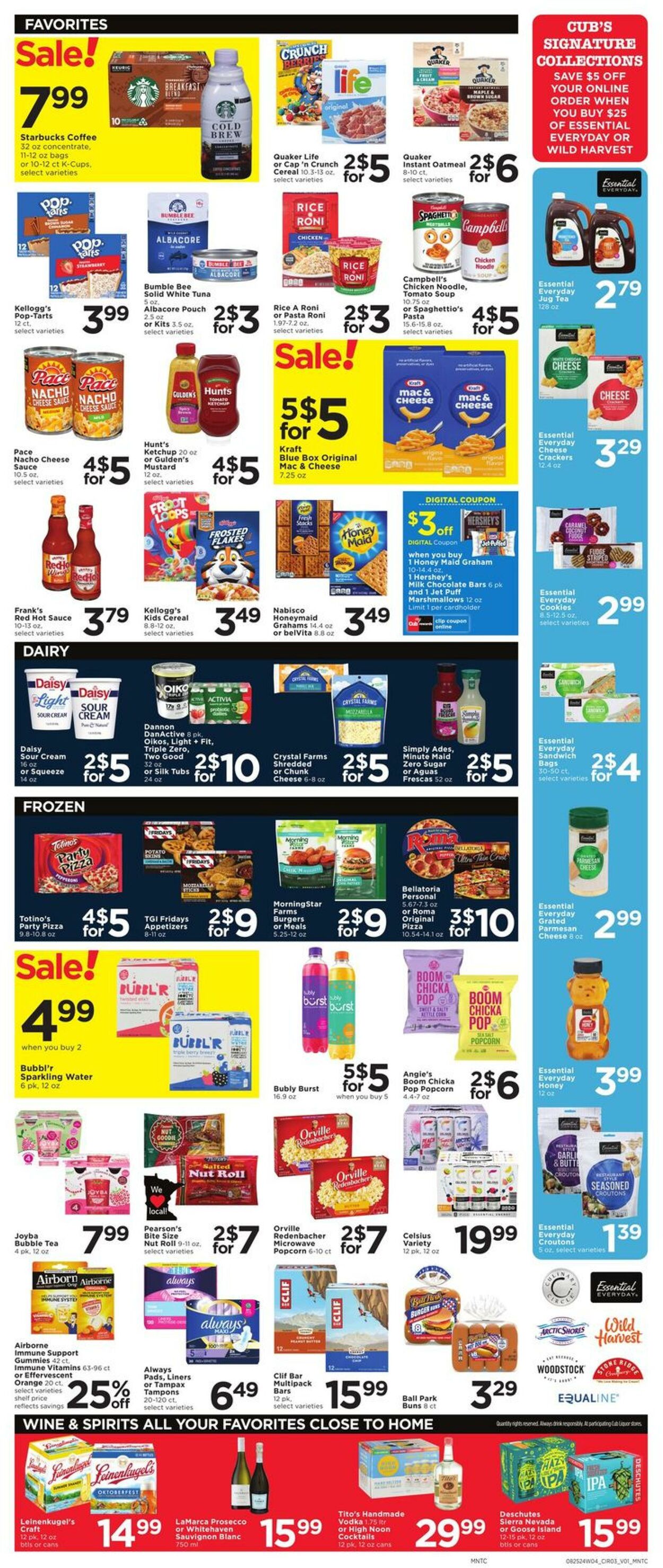 Weekly ad Cub Foods 08/25/2024 - 09/03/2024