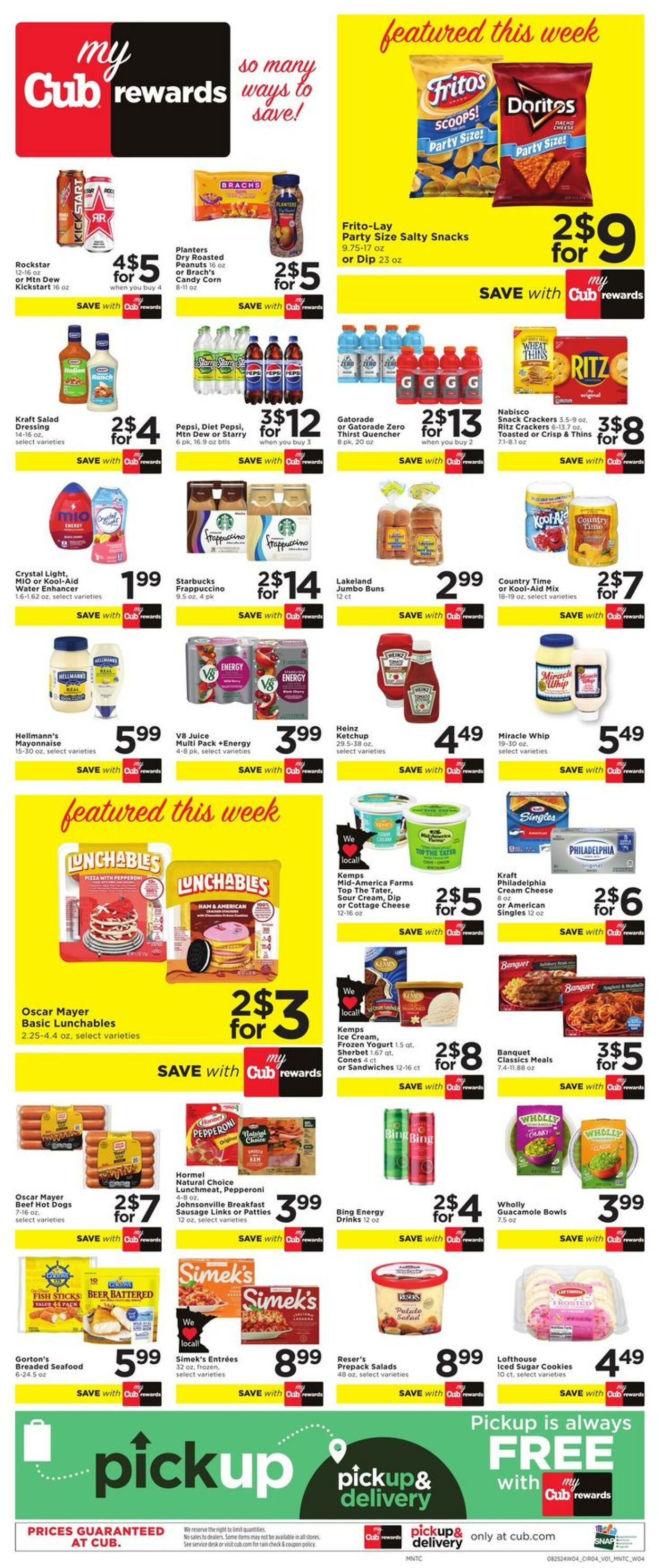 Weekly ad Cub Foods 08/25/2024 - 09/03/2024