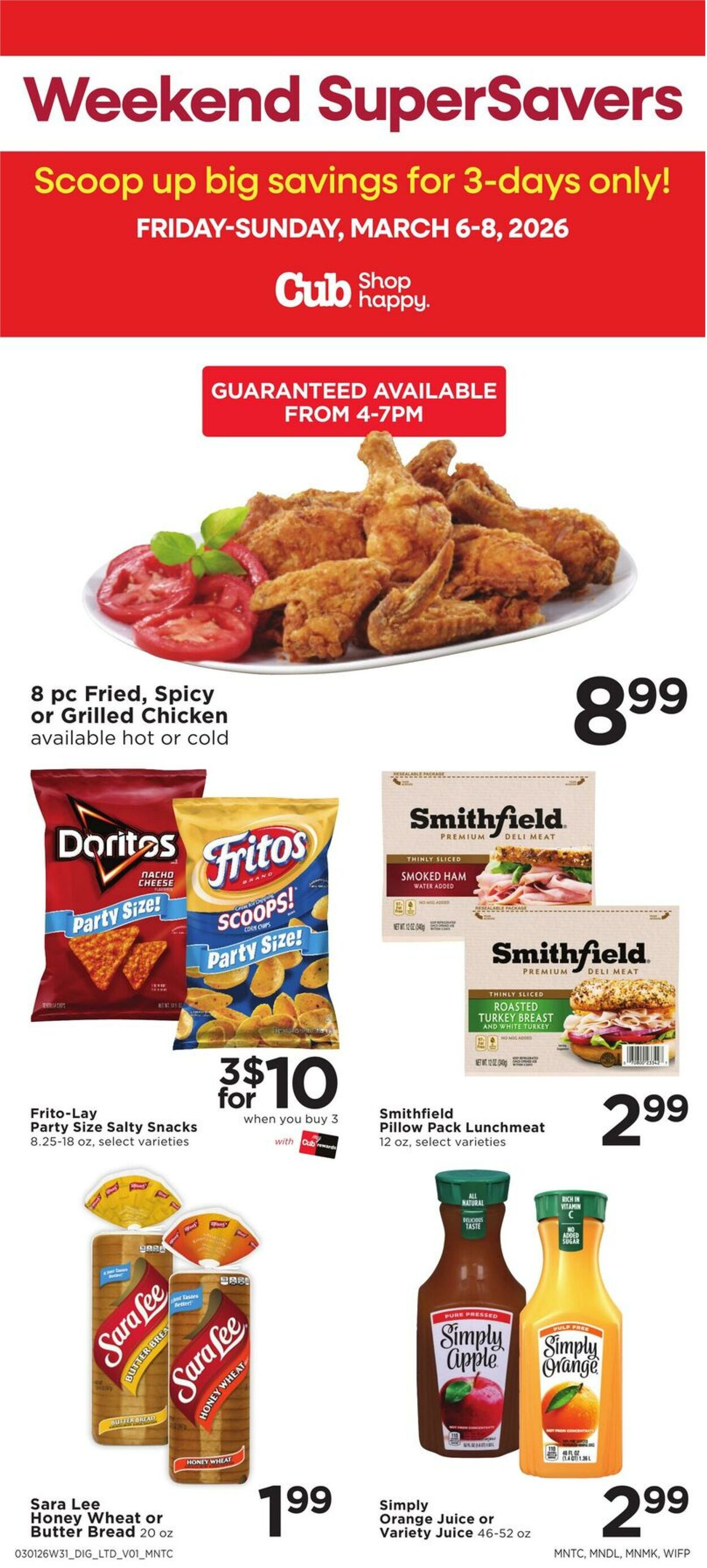 Weekly ad Cub Foods 03/01/2026 - 03/07/2026
