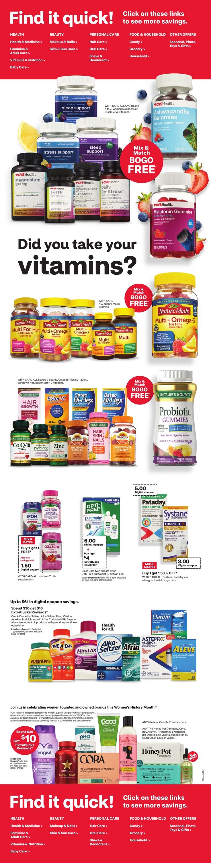 Weekly ad CVS Pharmacy 03/10/2024 - 03/16/2024