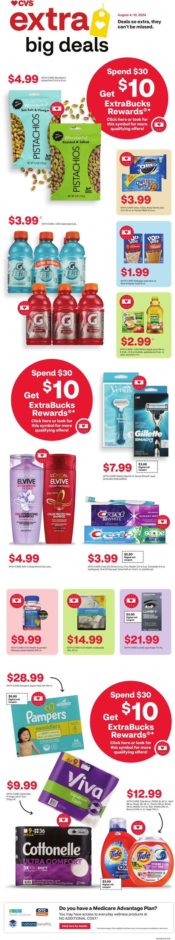 Weekly ad CVS Pharmacy 08/04/2024 - 08/10/2024